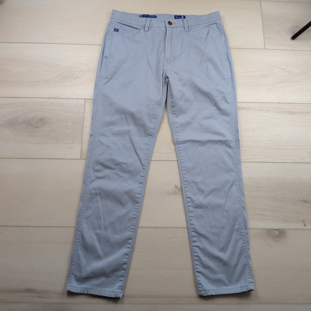 Stitch Golf Stitch's Britches Mens 34x32 (Fits 34x30) Grey 5-Pocket Pants